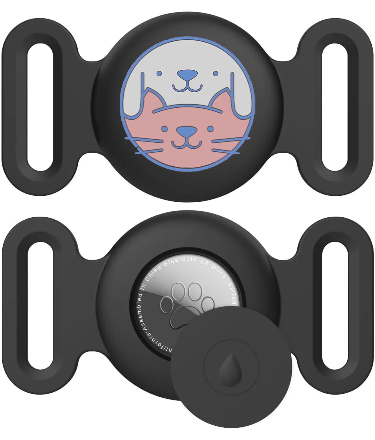 Silicone AirTag Dog Collar Holder – Full Protective Case for Pets