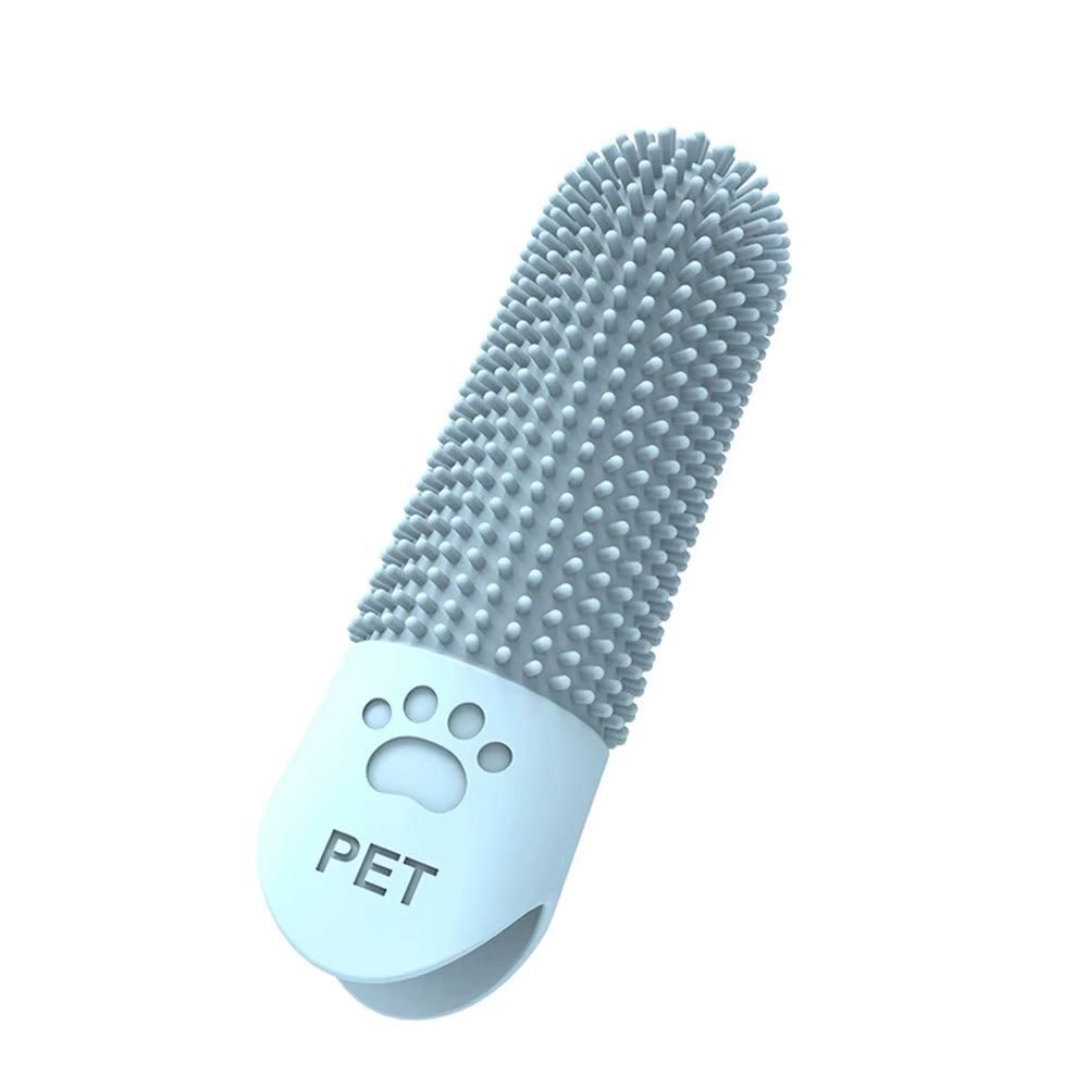 Silicone Pet Finger Toothbrush – Teeth Cleaning Brush for Dogs & Cats