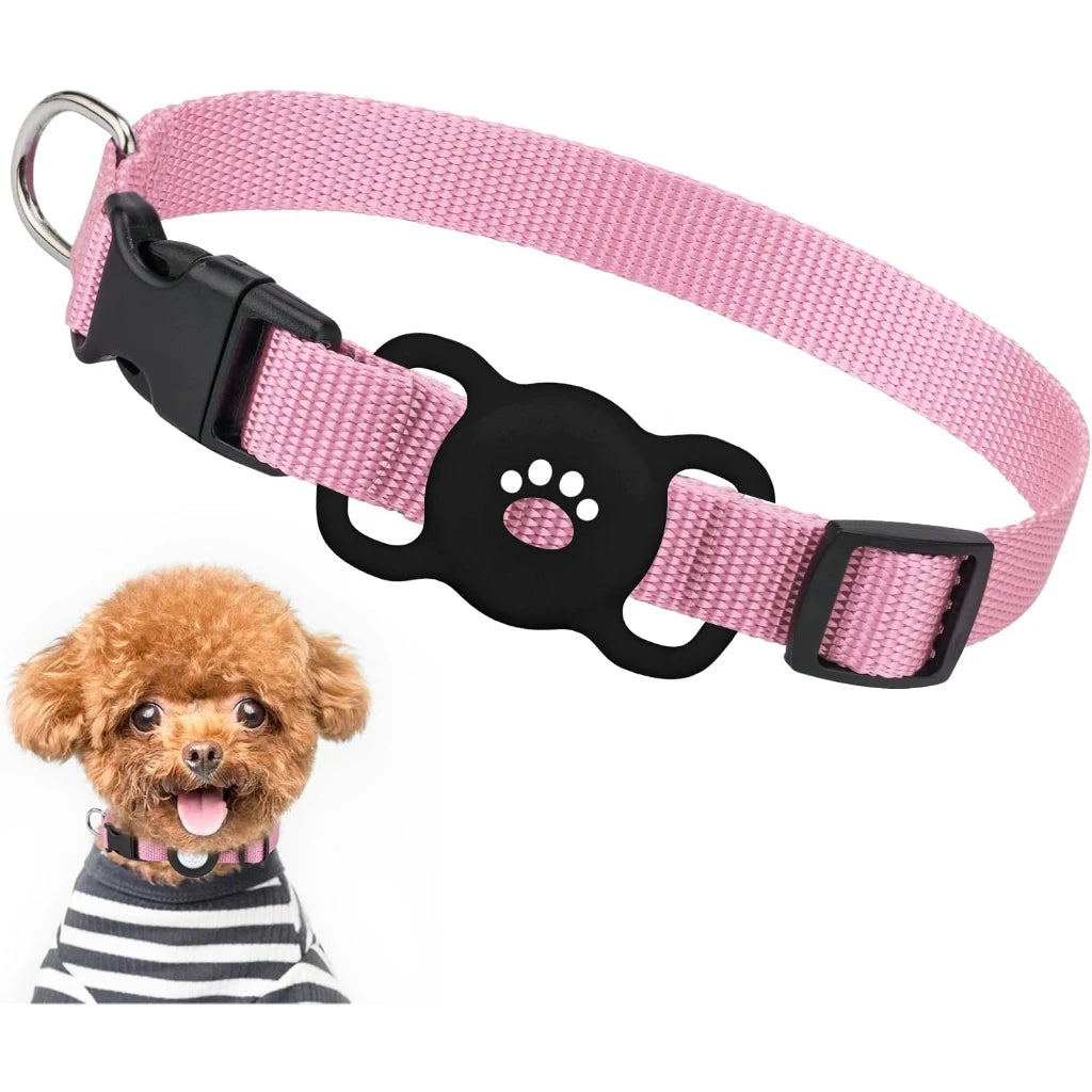 Silicone AirTag Dog Collar Holder – Full Protective Case for Pets
