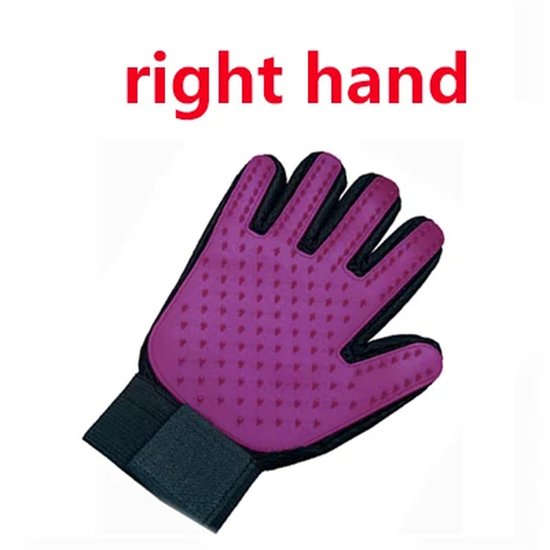 Pet Grooming Glove – Cat & Dog Hair Deshedding Massage Brush