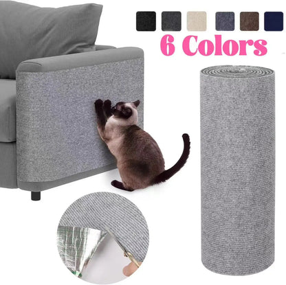 Self-Adhesive Cat Scratching Mat – Trimmable Furniture Protection Carpet for Cats