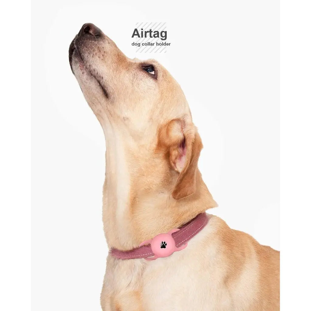 Silicone AirTag Dog Collar Holder – Full Protective Case for Pets
