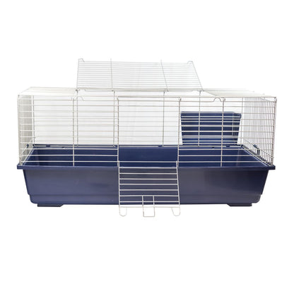 Single Level Indoor Rabbit Cage – Small Animal Hutch House for Rabbits & Guinea Pigs