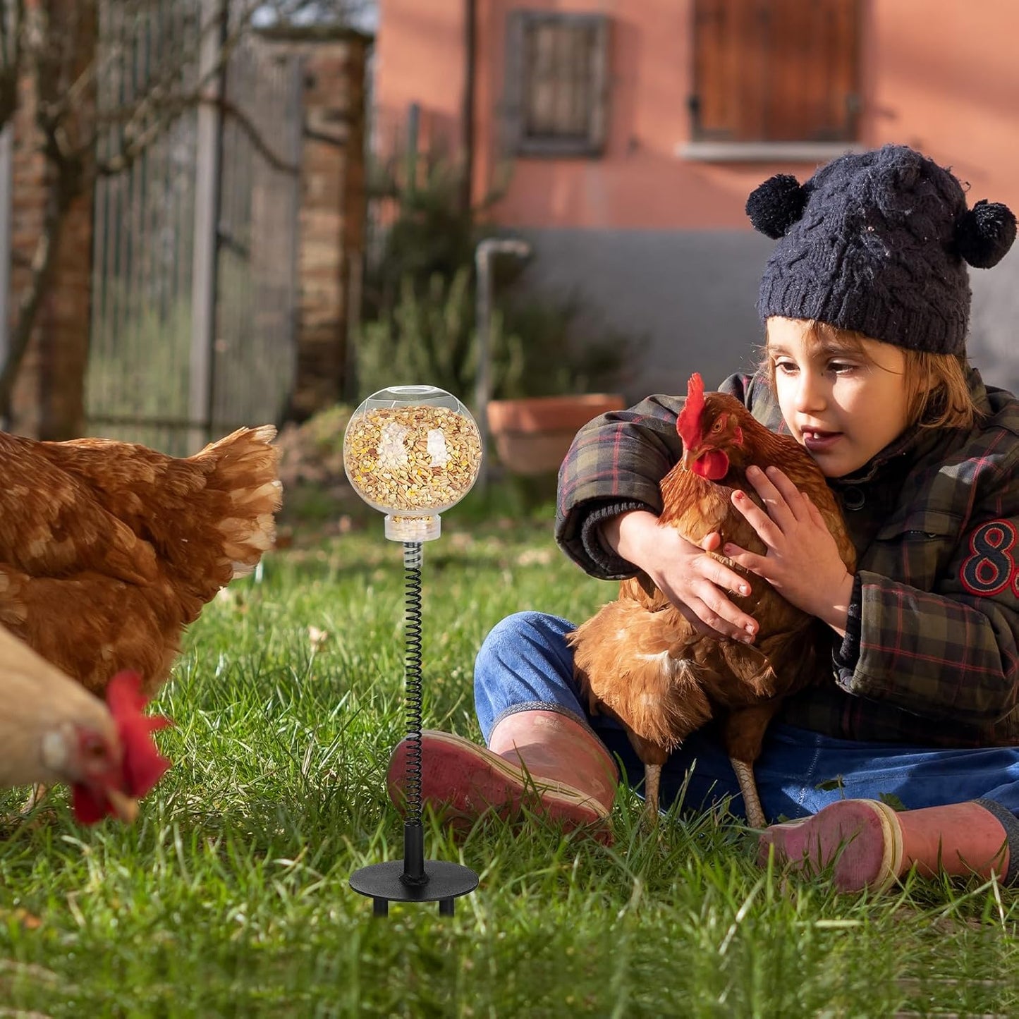 Interactive Chicken Peck Toy 2 Pack – Slow Feed Treat Release Toy for Hens & Poultry Enrichment
