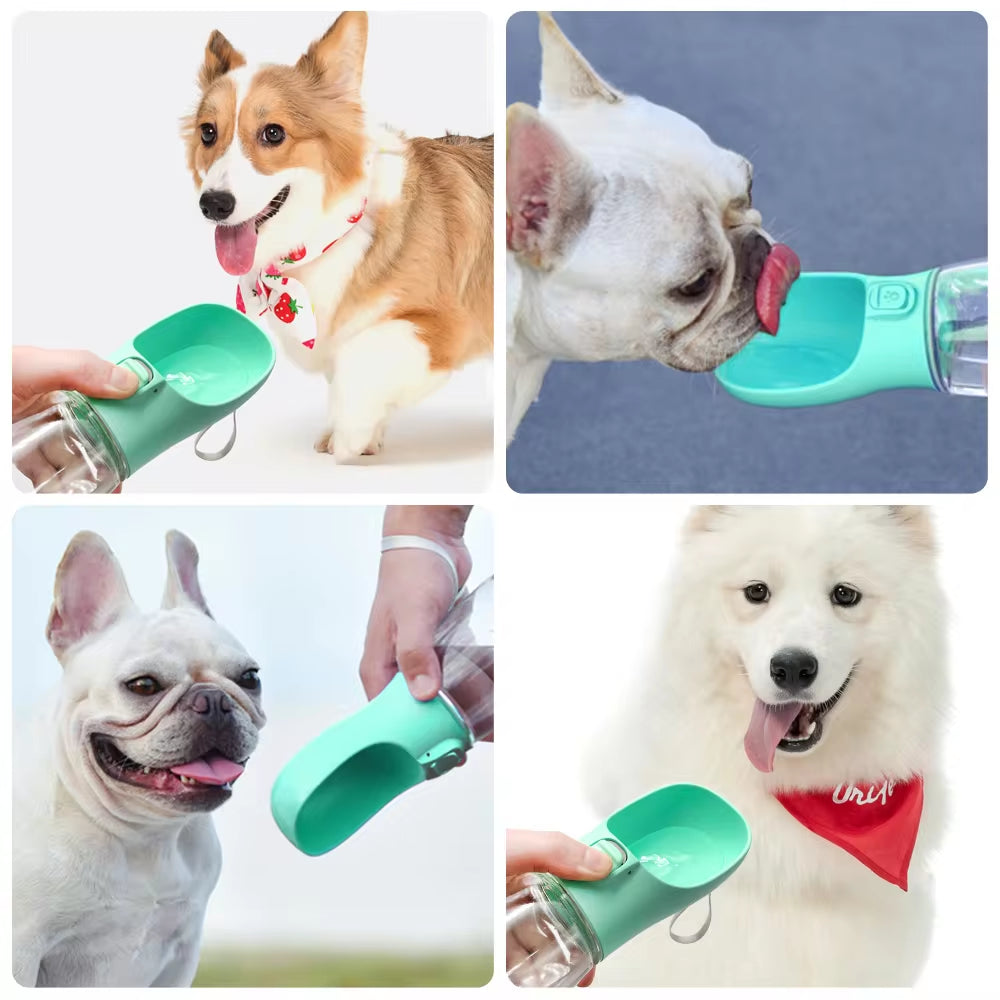 Portable Dog Water Bottle – Leakproof Outdoor Drinking Bowl for Dogs & Cats