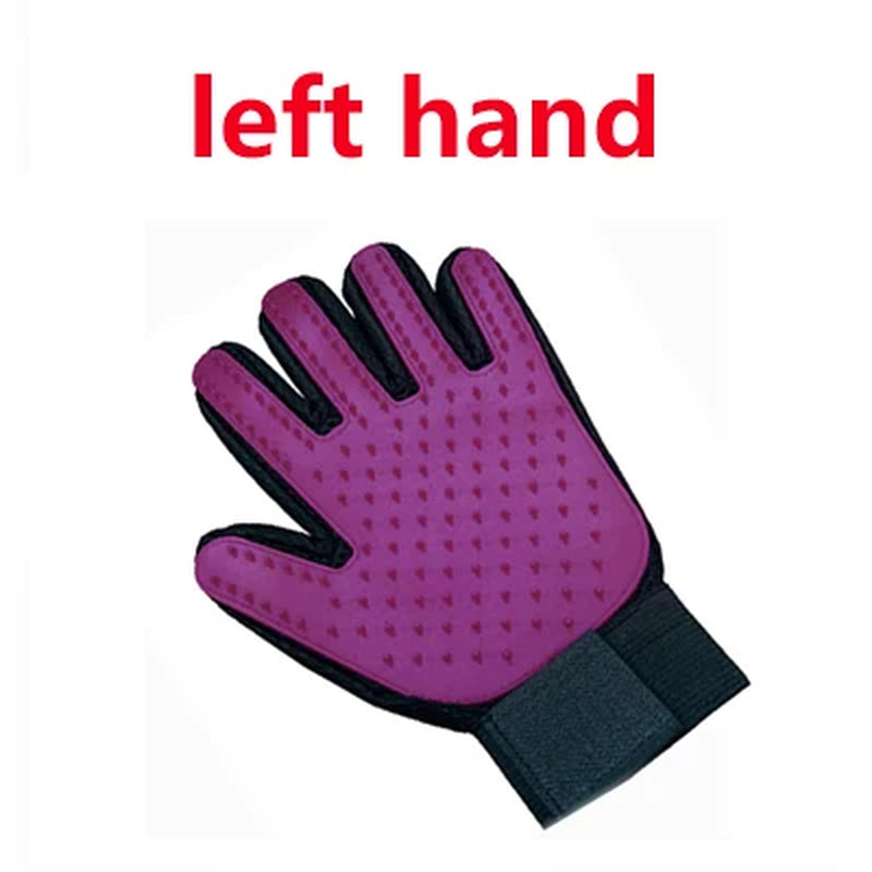 Pet Grooming Glove – Cat & Dog Hair Deshedding Massage Brush