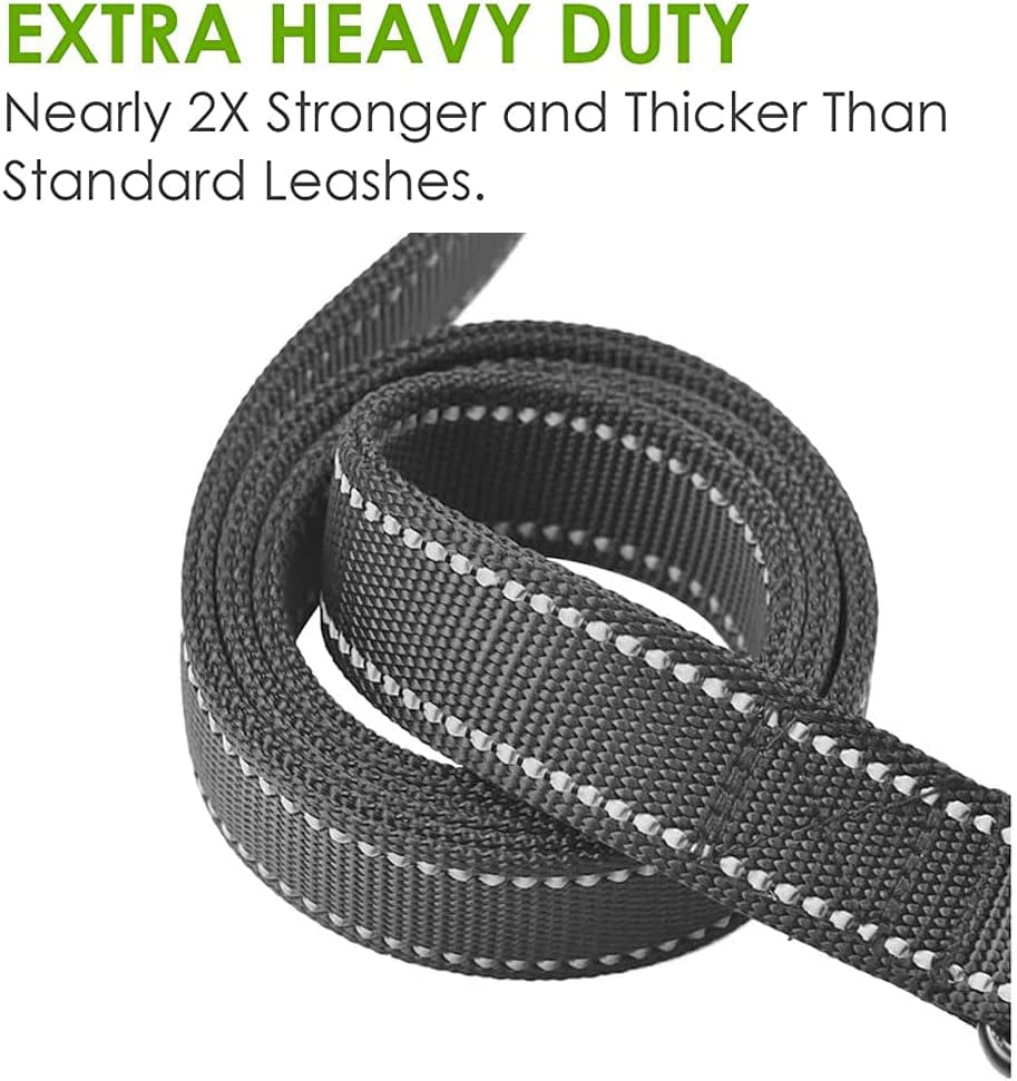 Heavy-Duty 6ft Dog Leash with Dual Padded Handles – Extra Control Lead for Medium & Large Dogs