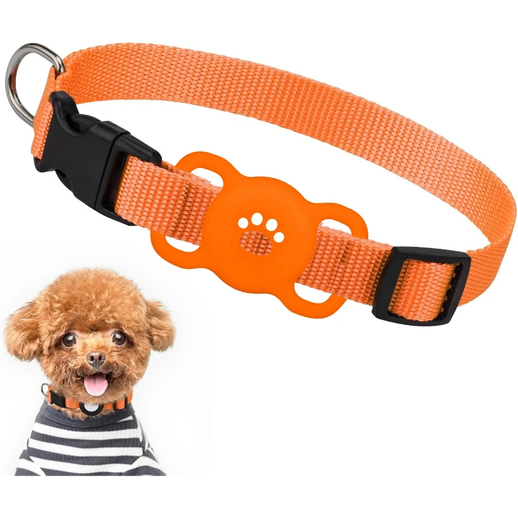 Silicone AirTag Dog Collar Holder – Full Protective Case for Pets