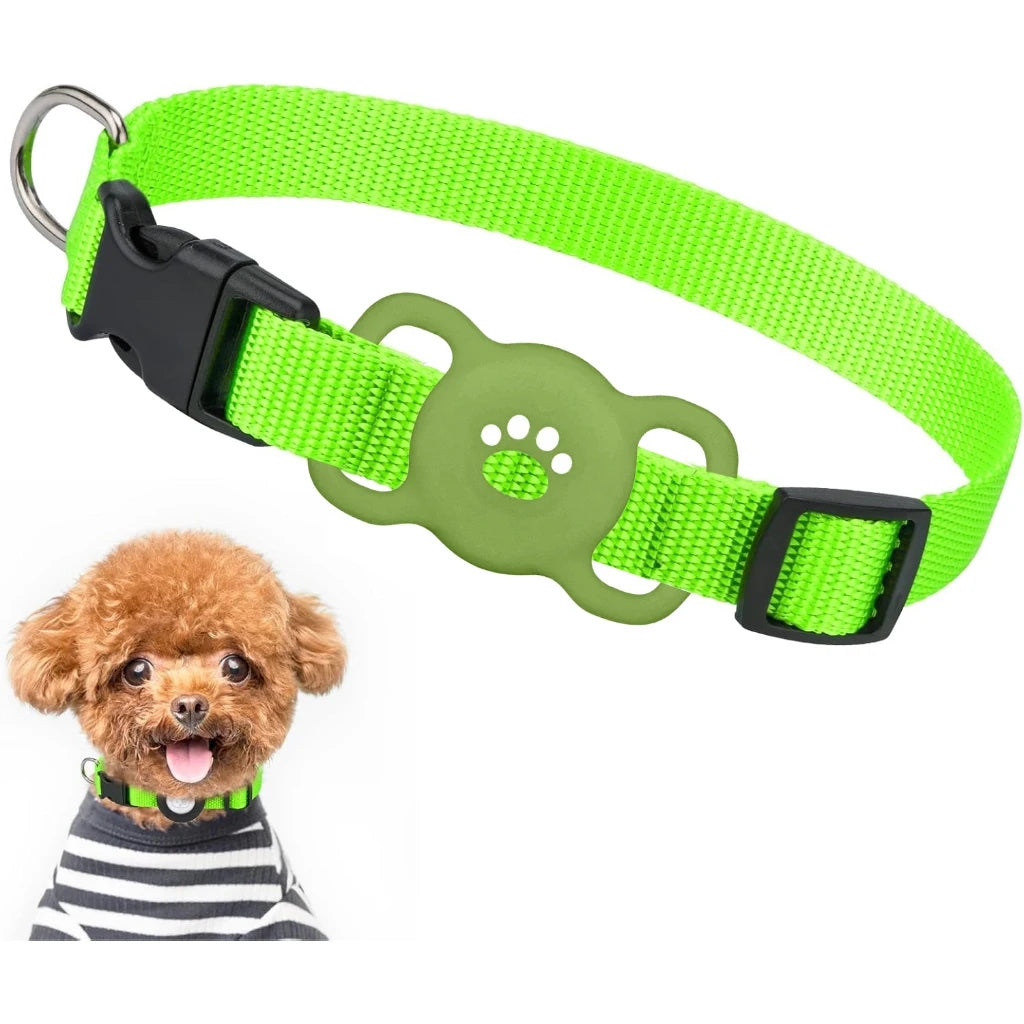 Silicone AirTag Dog Collar Holder – Full Protective Case for Pets