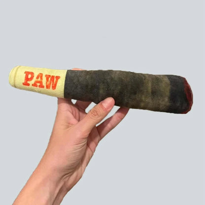 Interactive Plush Squeaky Dog Toy – Funny Cigar Design Chew Toy for Small & Medium Dogs