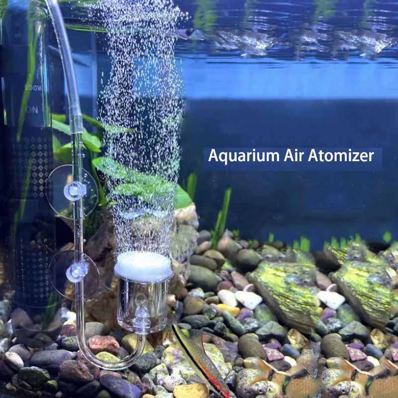 Acrylic Aquarium Air Stone – Nano Bubble Oxygen Pump for Fish Tanks