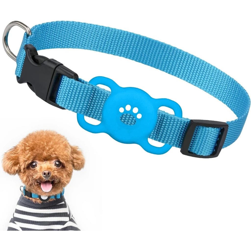 Silicone AirTag Dog Collar Holder – Full Protective Case for Pets