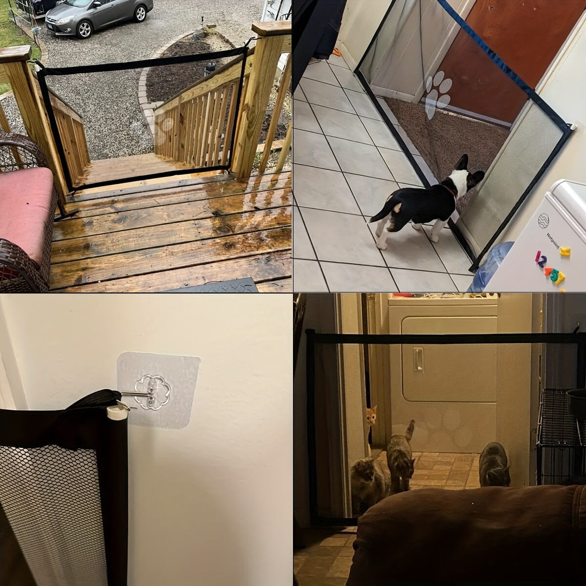 Portable Mesh Pet Safety Gate – Easy No-Drill Barrier for Dogs & Cats