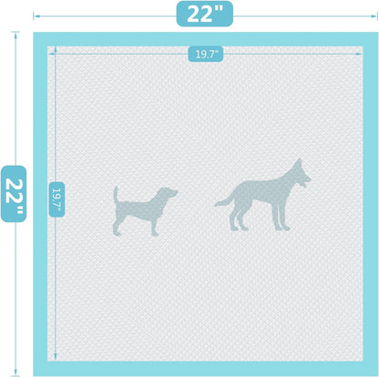 Super Absorbent Puppy Training Pads 100 Pack – Leak-Free Dog Pee Pads 22” x 23”