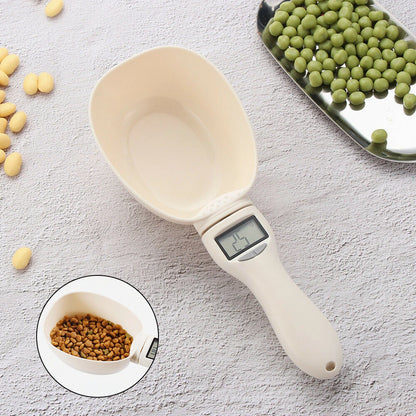 Electronic Pet Food Measuring Scoop Scale for Dogs & Cats – Digital Measuring Cup with LED Display