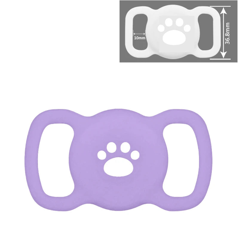 Silicone AirTag Dog Collar Holder – Full Protective Case for Pets