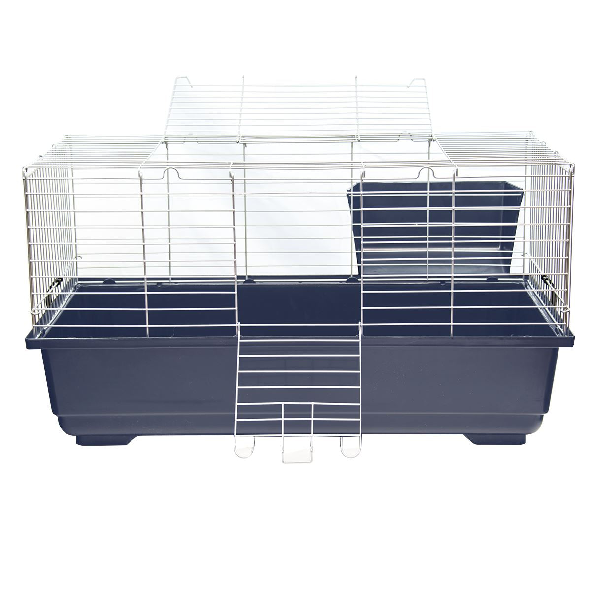 Single Level Indoor Rabbit Cage – Small Animal Hutch House for Rabbits & Guinea Pigs