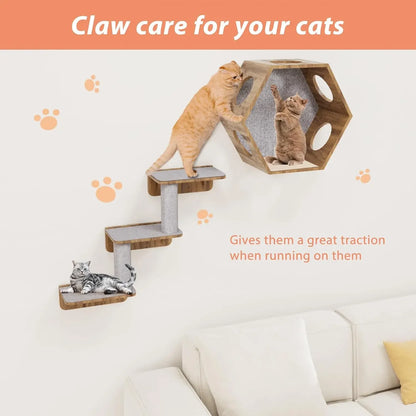 Self-Adhesive Cat Scratching Mat – Trimmable Furniture Protection Carpet for Cats