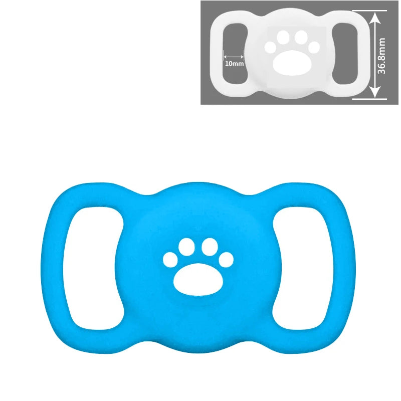 Silicone AirTag Dog Collar Holder – Full Protective Case for Pets
