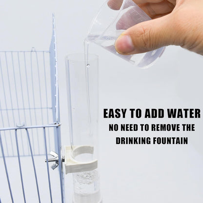 Automatic Parrot Water Dispenser 130ML – Bird Cage Water Bottle with Cleaning Brush for Parakeets, Cockatiels & Lovebirds