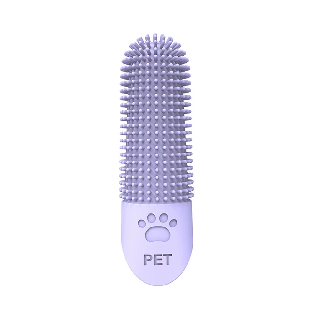 Silicone Pet Finger Toothbrush – Teeth Cleaning Brush for Dogs & Cats