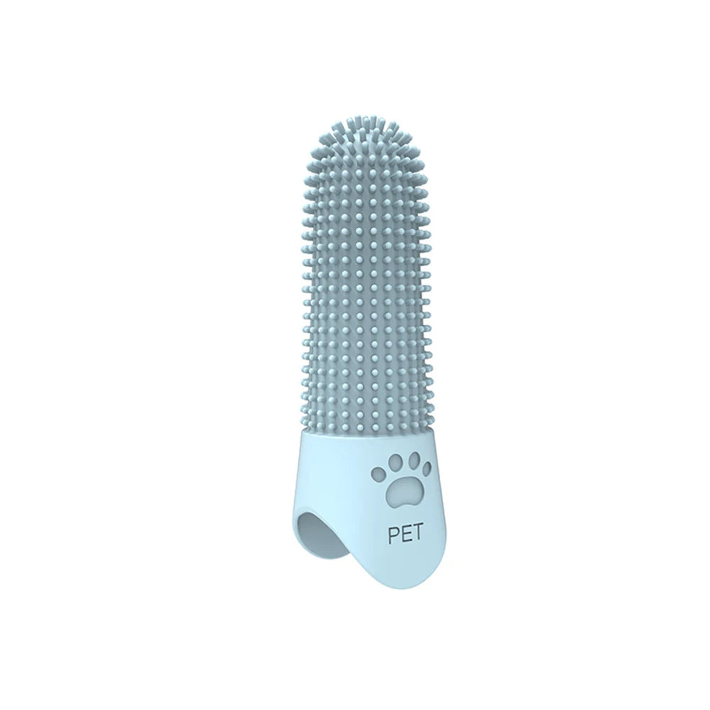 Silicone Pet Finger Toothbrush – Teeth Cleaning Brush for Dogs & Cats