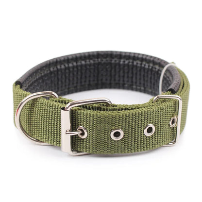 Adjustable Solid Nylon Dog Collar for Small, Medium & Large Dogs – Durable Everyday Pet Collar