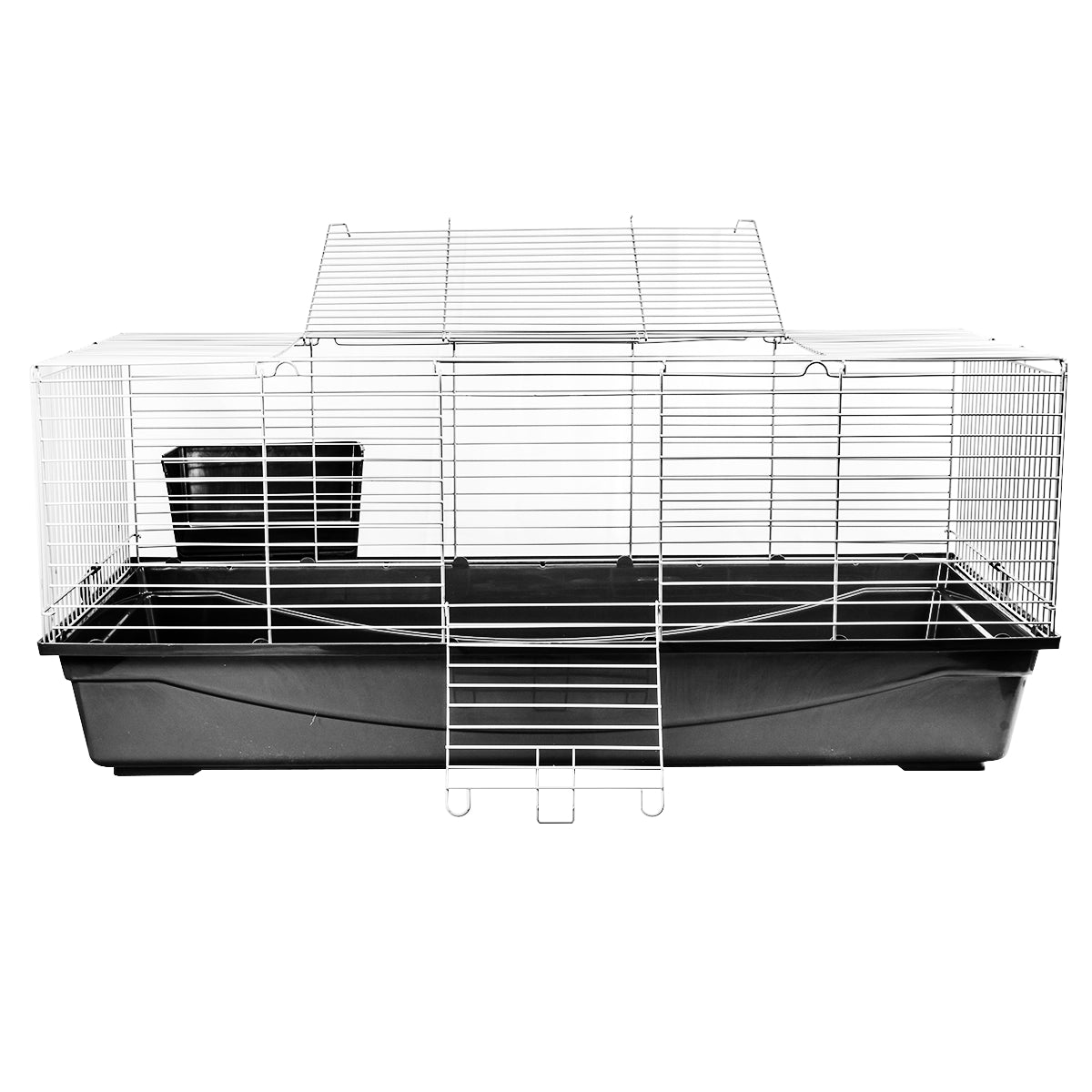 Single Level Indoor Rabbit Cage – Small Animal Hutch House for Rabbits & Guinea Pigs