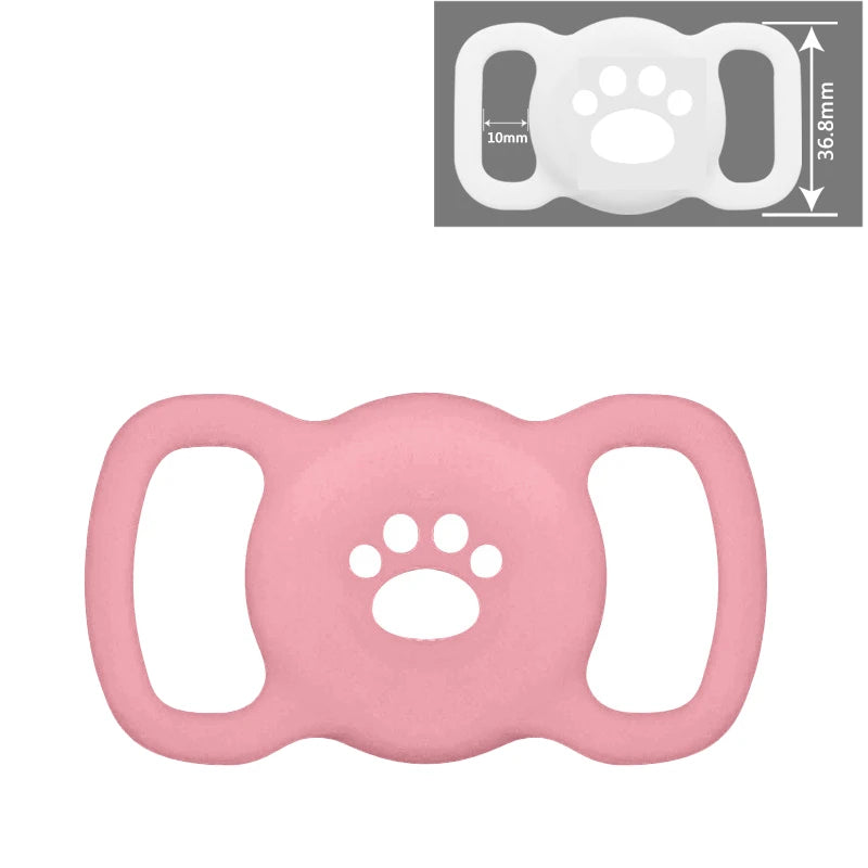 Silicone AirTag Dog Collar Holder – Full Protective Case for Pets