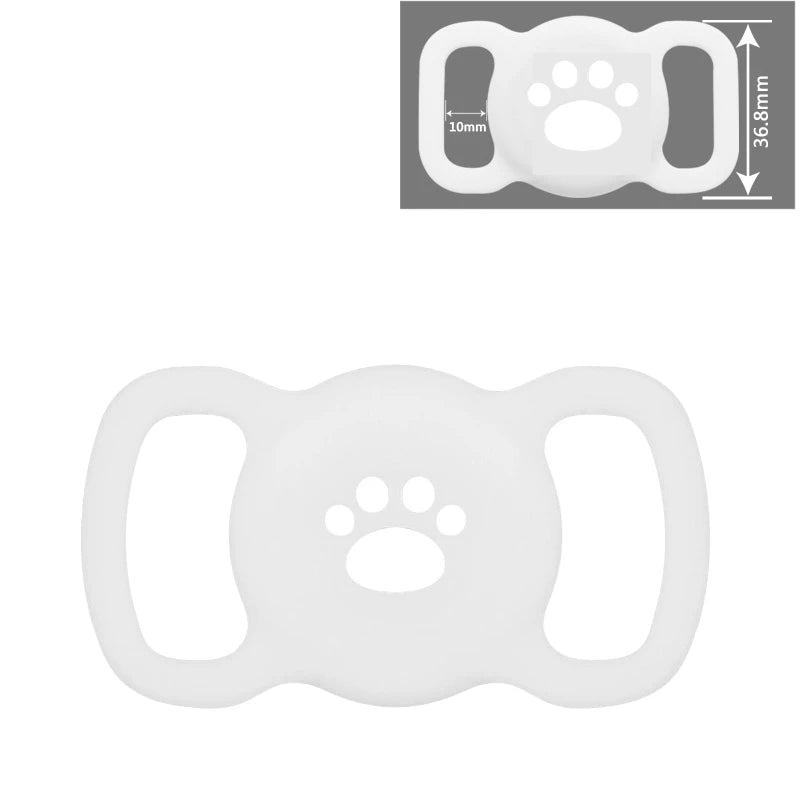 Silicone AirTag Dog Collar Holder – Full Protective Case for Pets