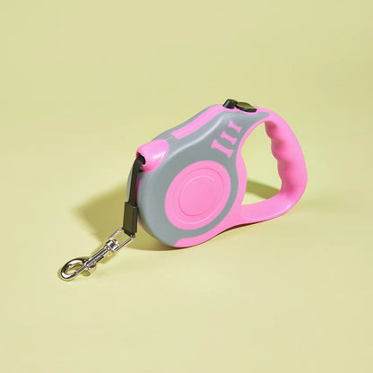 Retractable Dog & Cat Leash – 3M/5M Durable Nylon Lead for Small Dogs, Puppies & Cats
