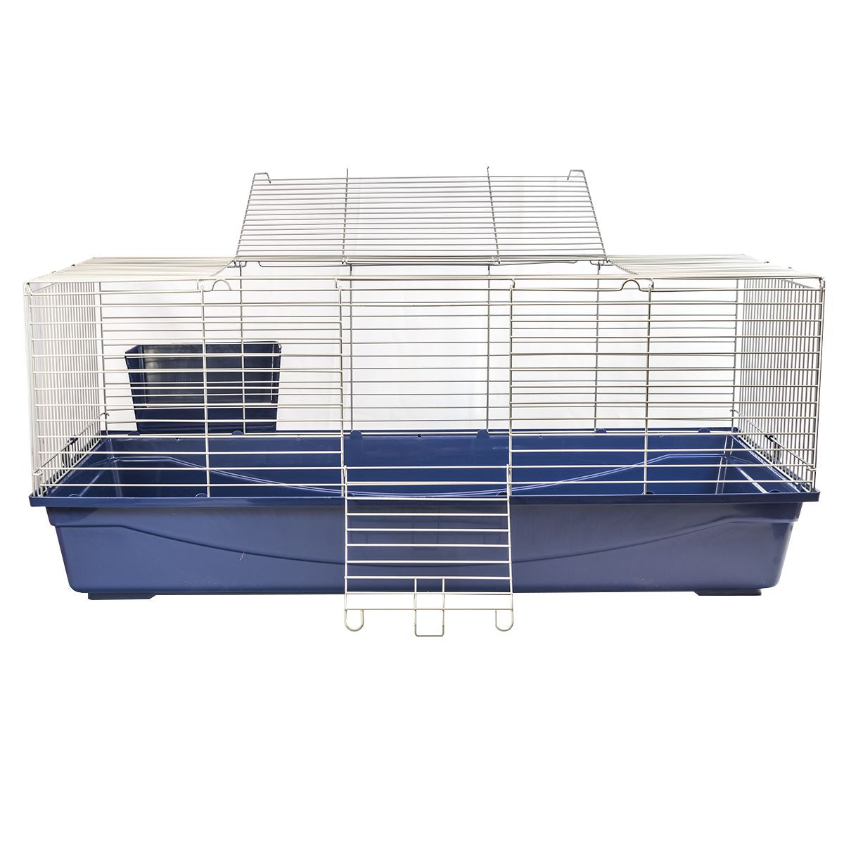 Single Level Indoor Rabbit Cage – Small Animal Hutch House for Rabbits & Guinea Pigs