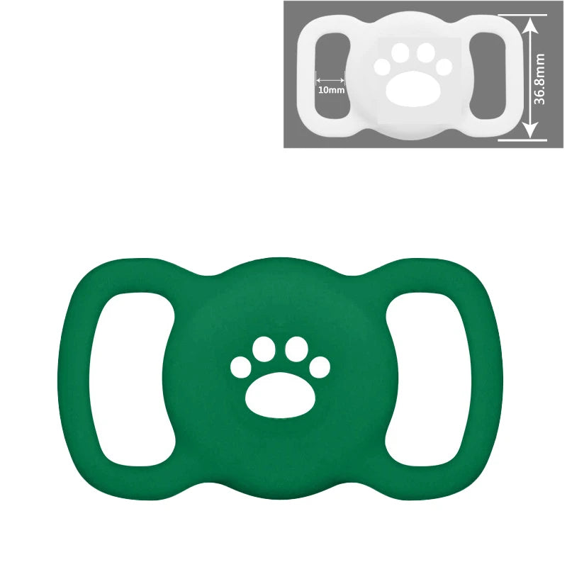 Silicone AirTag Dog Collar Holder – Full Protective Case for Pets