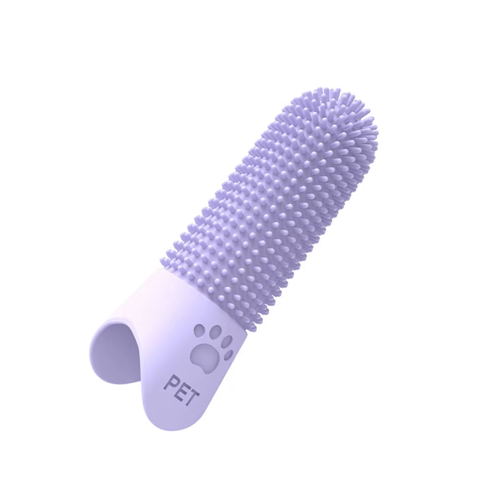Silicone Pet Finger Toothbrush – Teeth Cleaning Brush for Dogs & Cats