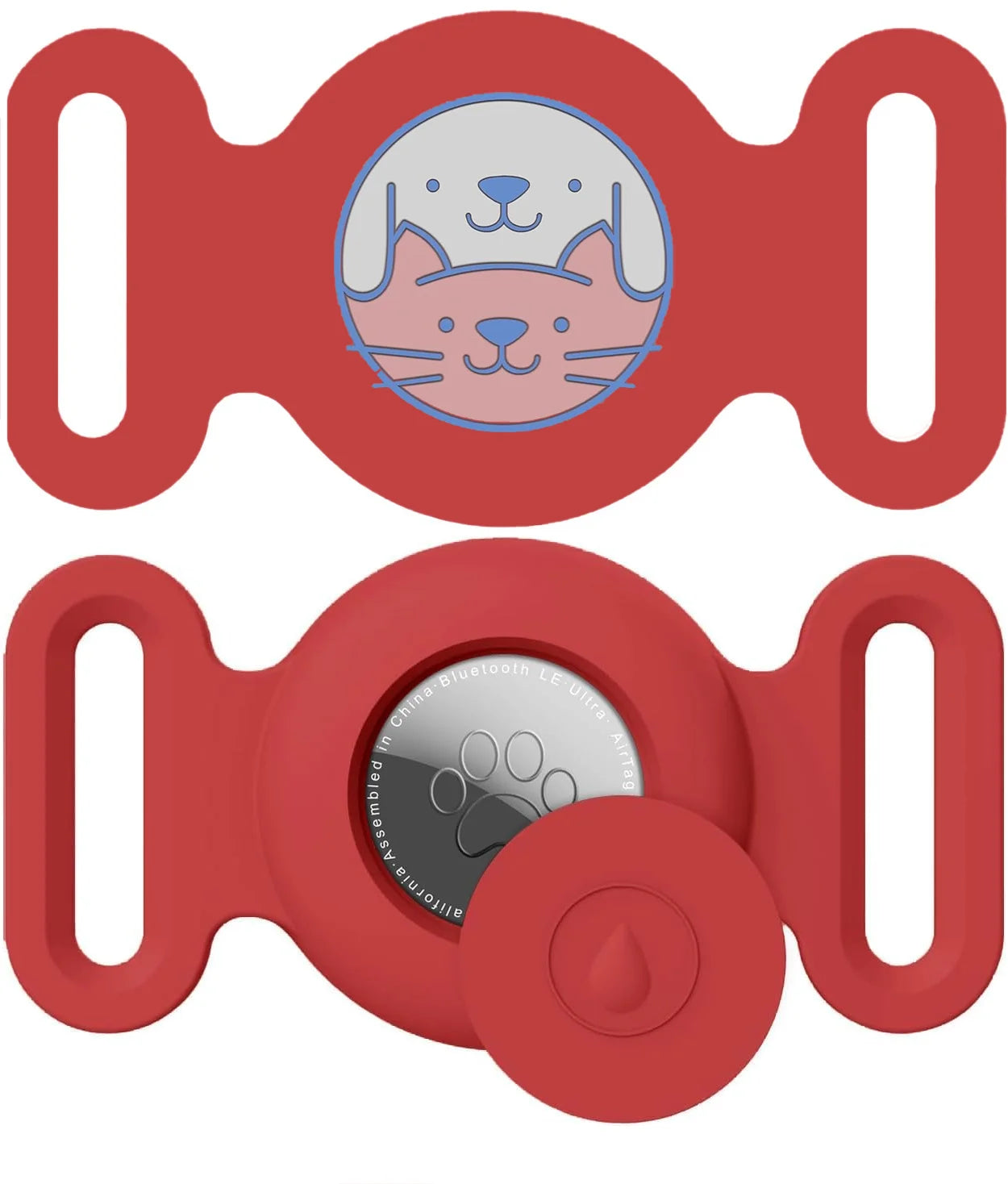 Silicone AirTag Dog Collar Holder – Full Protective Case for Pets