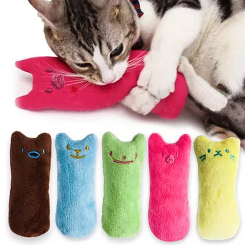 Interactive Catnip Plush Cat Toy – Funny Chewing & Teeth Grinding Toy for Cats