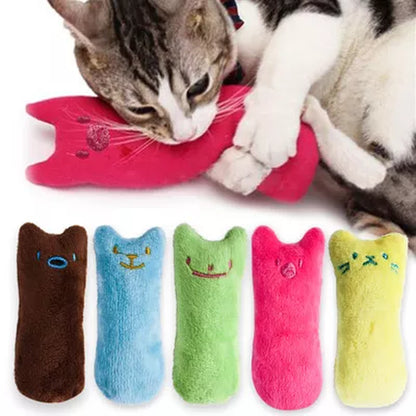 Interactive Catnip Plush Cat Toy – Funny Chewing & Teeth Grinding Toy for Cats