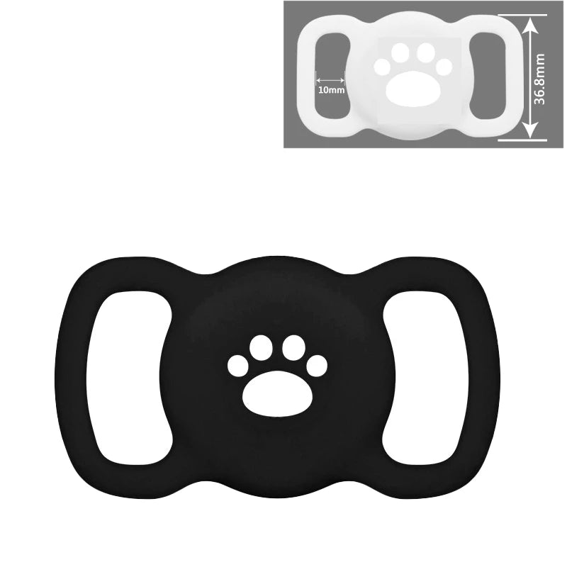 Silicone AirTag Dog Collar Holder – Full Protective Case for Pets