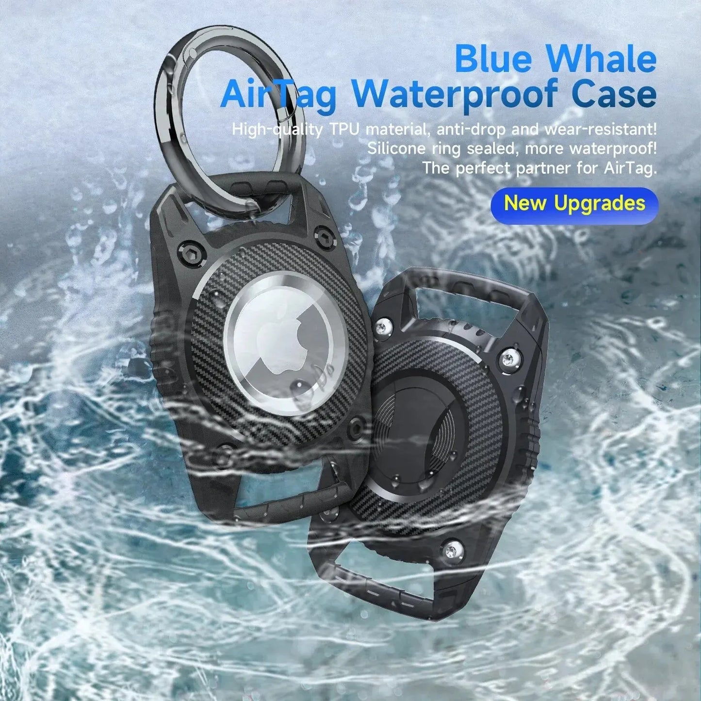 Waterproof AirTag Holder Case – IP68 Protective Keychain for Pets, Luggage & Keys