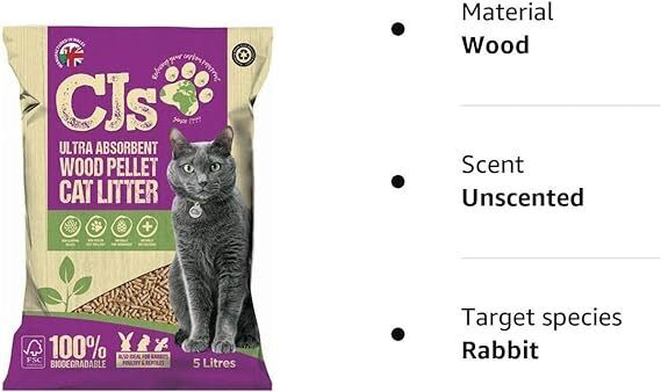 Premium Wood Pellet Cat Litter – Ultra Absorbent Biodegradable Cat Litter UK