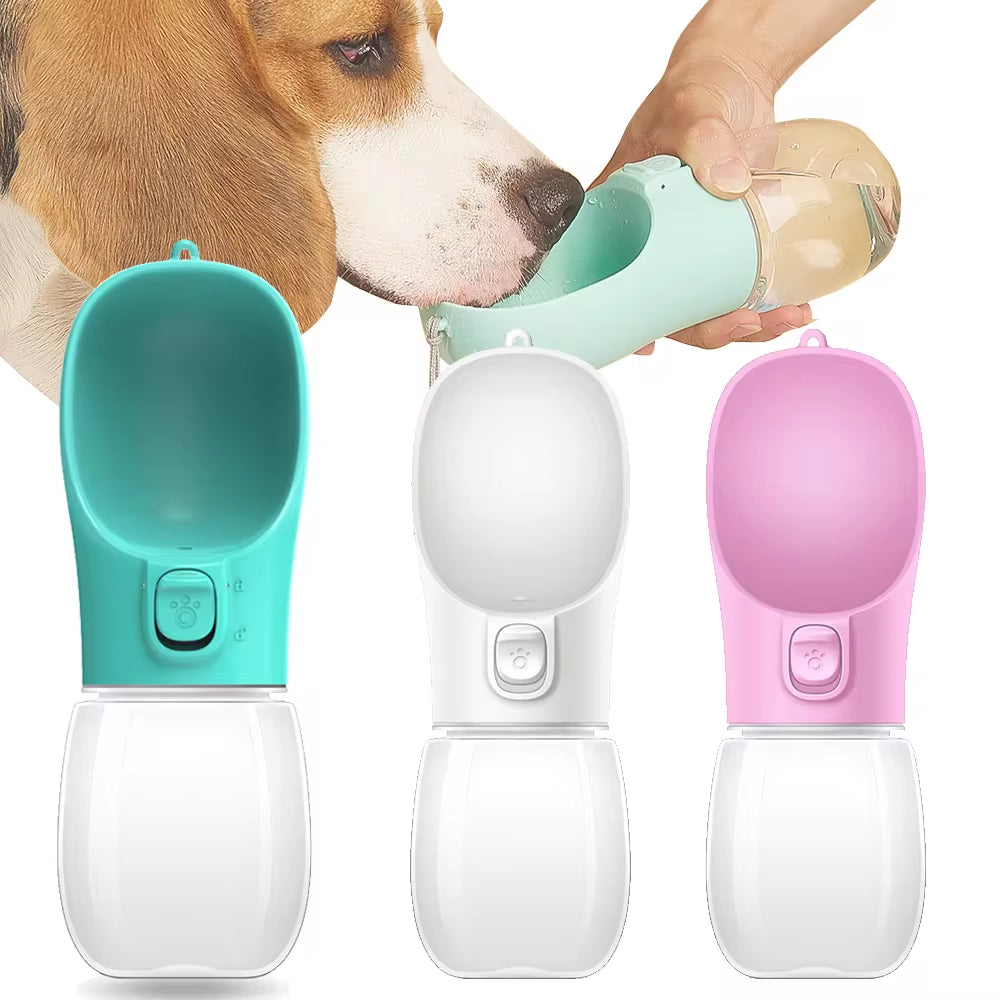 Portable Dog Water Bottle – Leakproof Outdoor Drinking Bowl for Dogs & Cats