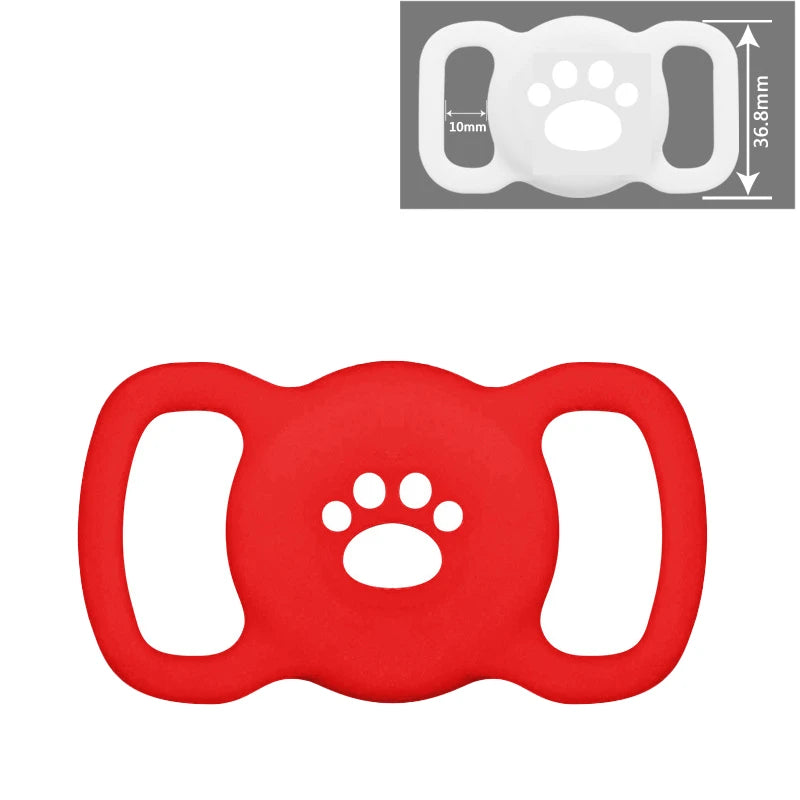 Silicone AirTag Dog Collar Holder – Full Protective Case for Pets