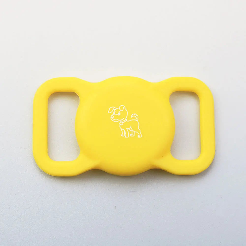 Silicone AirTag Dog Collar Holder – Full Protective Case for Pets