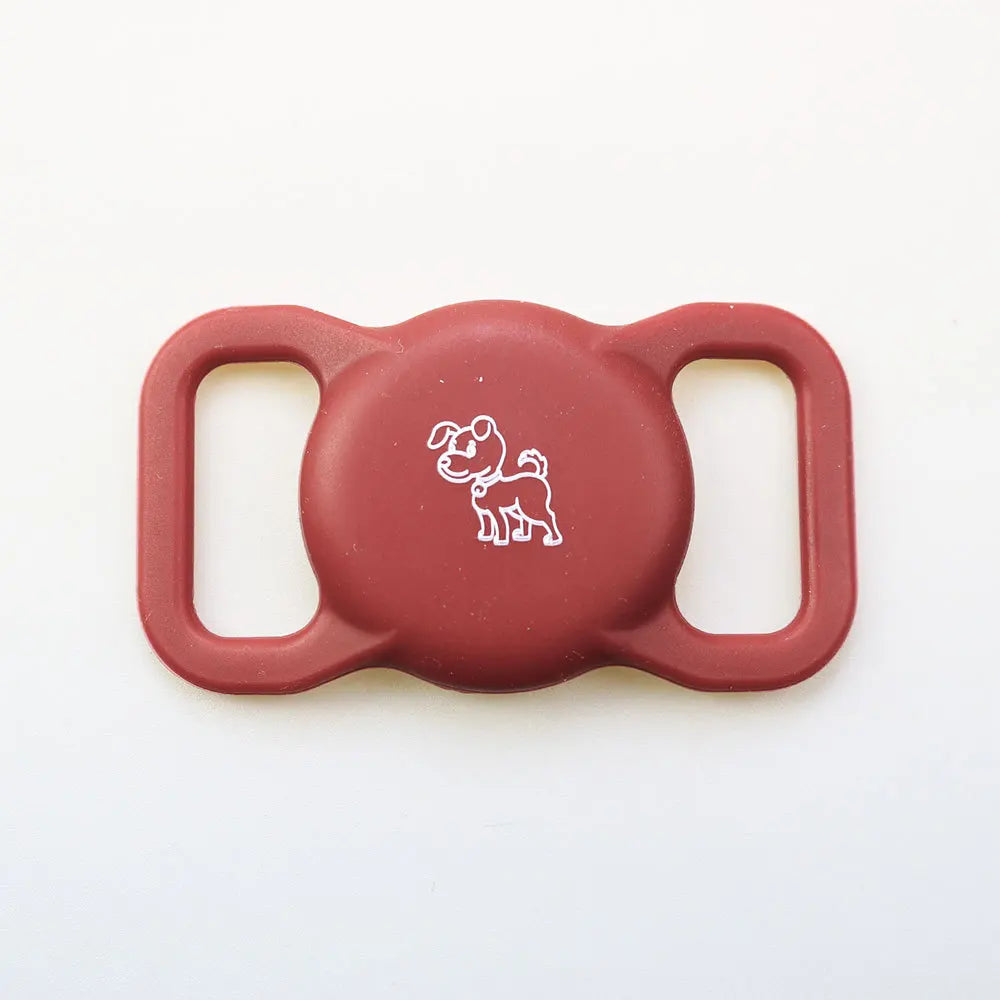 Silicone AirTag Dog Collar Holder – Full Protective Case for Pets
