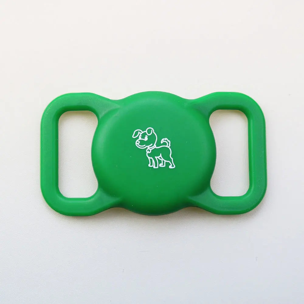 Silicone AirTag Dog Collar Holder – Full Protective Case for Pets