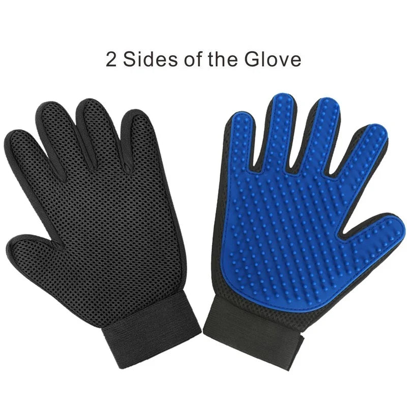 Pet Grooming Glove – Cat & Dog Hair Deshedding Massage Brush