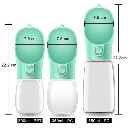 Portable Dog Water Bottle – Leakproof Outdoor Drinking Bowl for Dogs & Cats