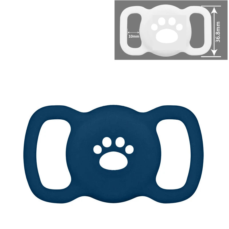 Silicone AirTag Dog Collar Holder – Full Protective Case for Pets