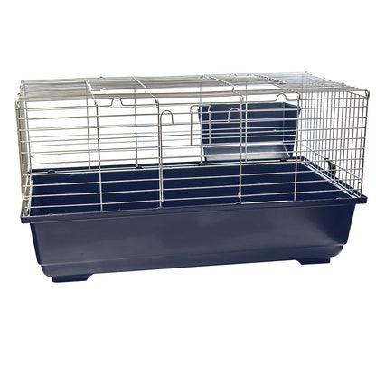 Single Level Indoor Rabbit Cage – Small Animal Hutch House for Rabbits & Guinea Pigs