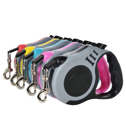 Retractable Dog & Cat Leash – 3M/5M Durable Nylon Lead for Small Dogs, Puppies & Cats